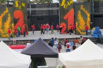 Las fiestas patronales dan vida al auditorio del mayor parque urbano de Telde/TA.